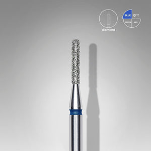 Staleks Diamond Bit - Cylinder Blue (M) 1.4 / 8mm (360)-Drill bit-STALEKS PRO-Gel Essentialz