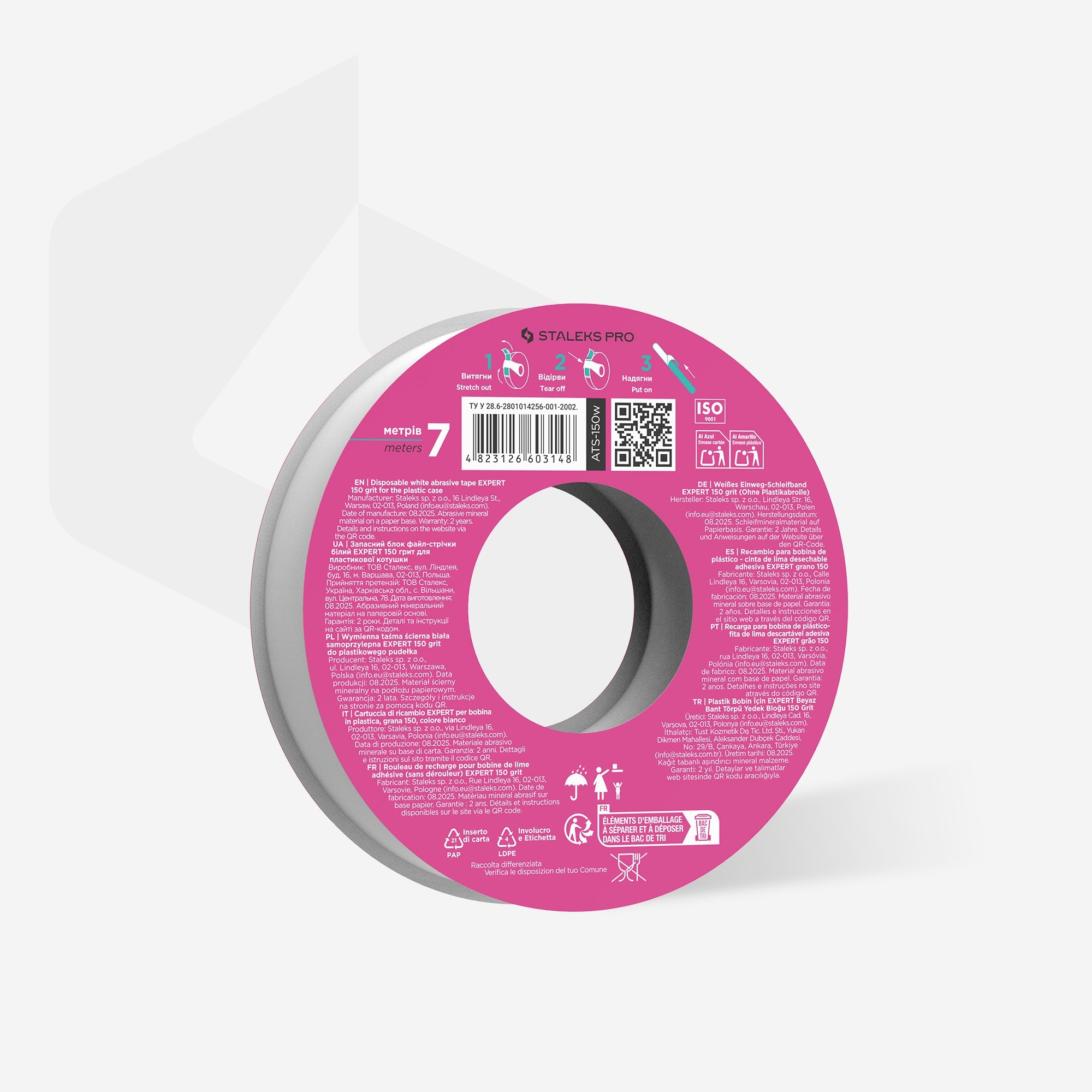 Disposable Bobbinail Adhesive File Tape EXPERT - REFILL for the plastic case