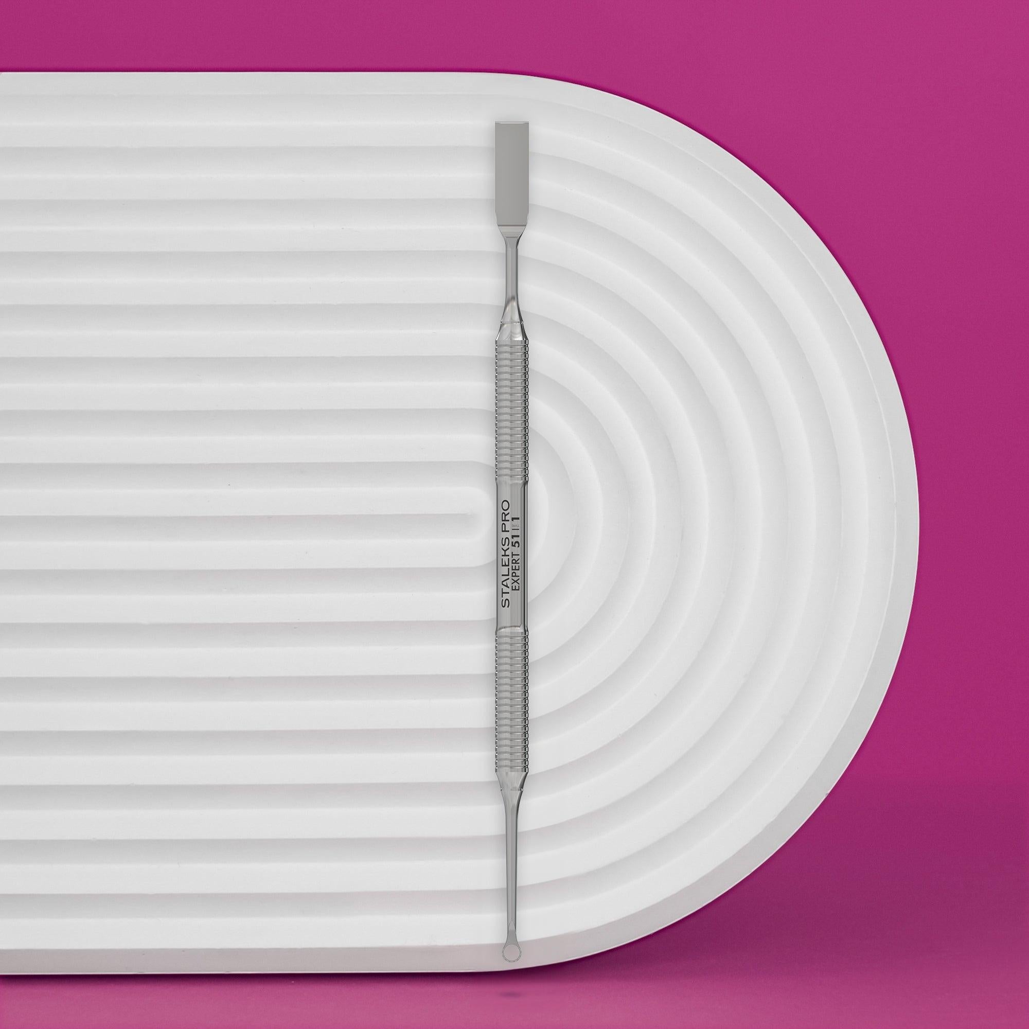 Staleks cuticle pusher - EXPERT 51 TYPE 1 (straight flat and loop)