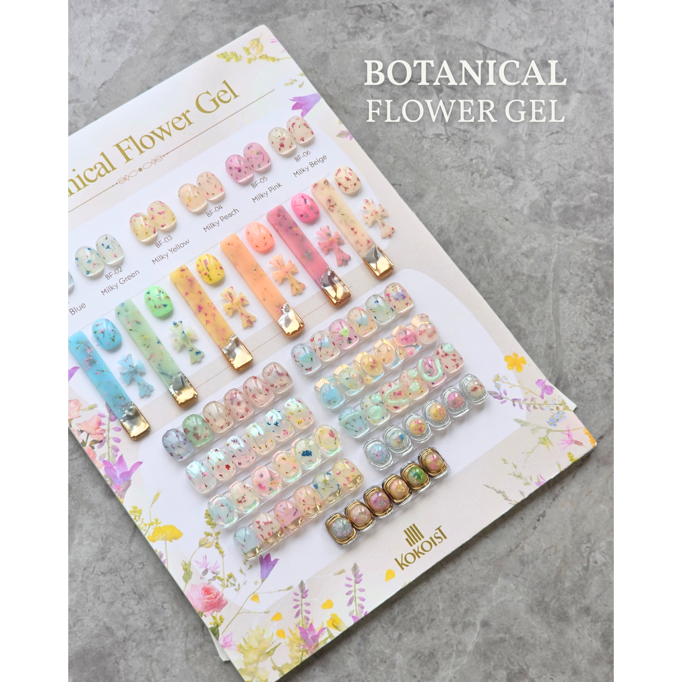 K- Botanical Flower Gel 6pc Series