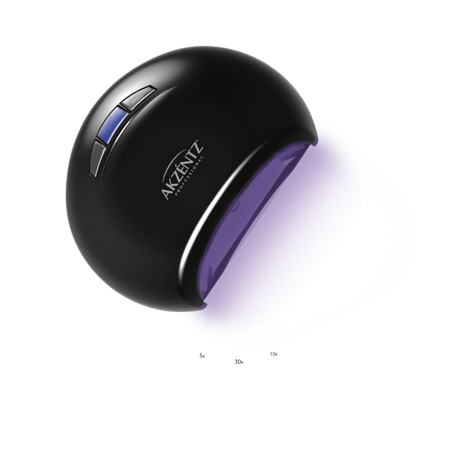 Akzentz Black Led Compact Lamp - Gel Essentialz