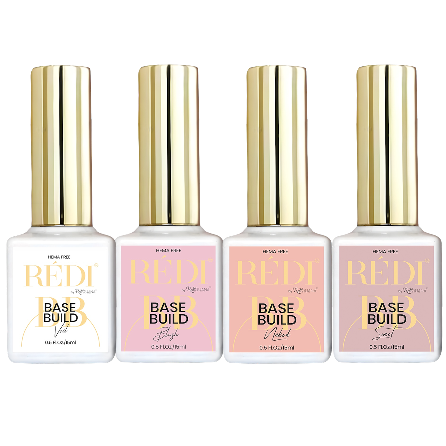 RI- BB Gel Set ( 4 colors )-Base and Builds-Red Iguana LLC-Gel Essentialz