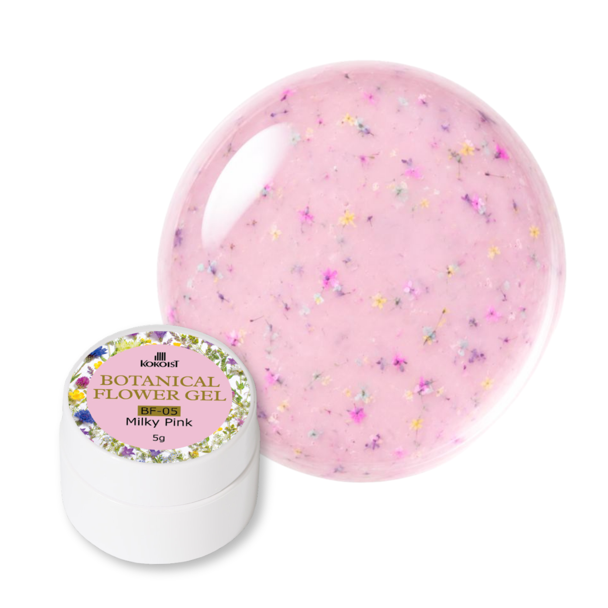 K- Botanical Flower Gel BF-05 Milky Pink