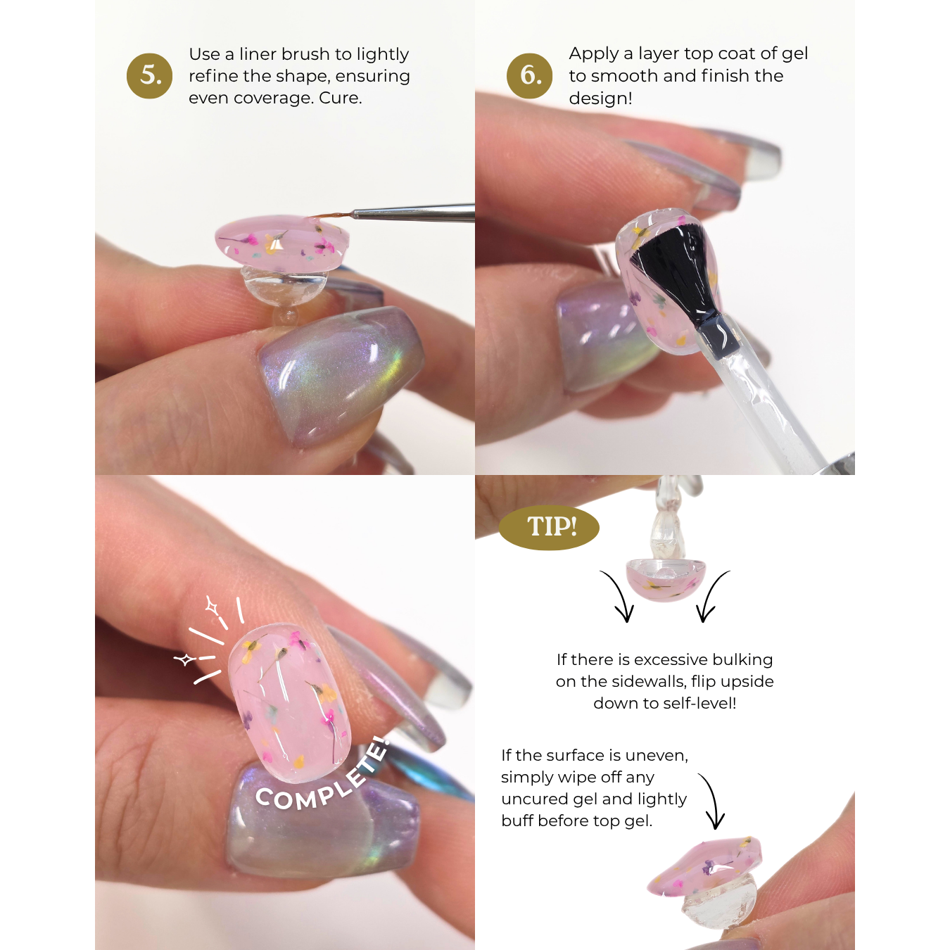 K- Botanical Flower Gel 6pc Series