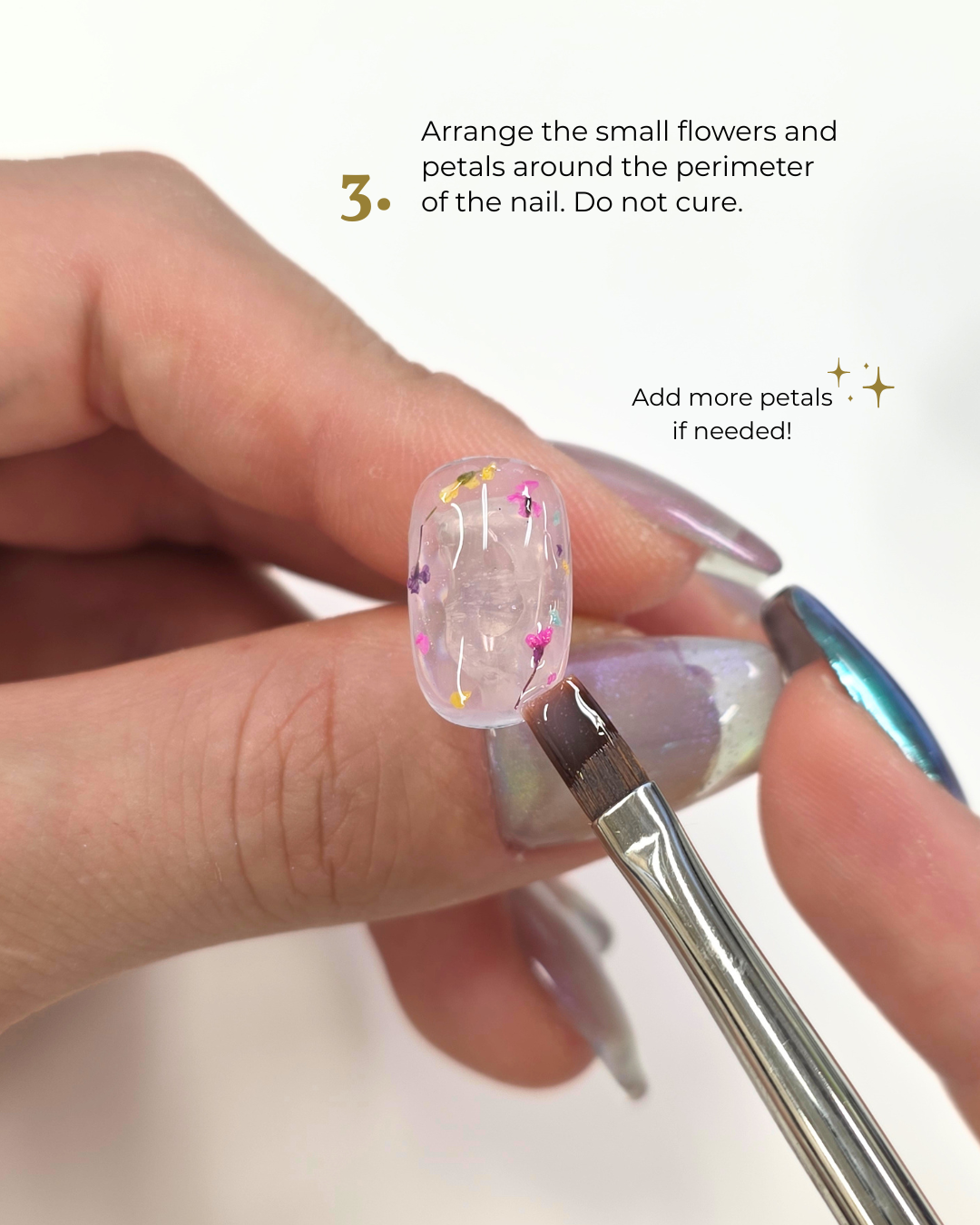 K-BF-01 Botanical Flower Gel - Milky Blue