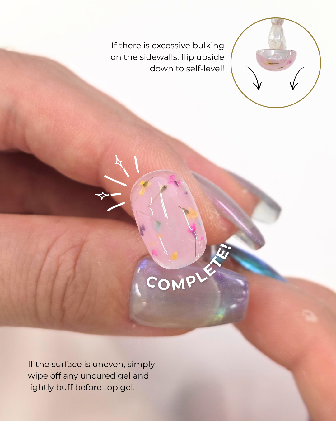 K-BF-01 Botanical Flower Gel - Milky Blue