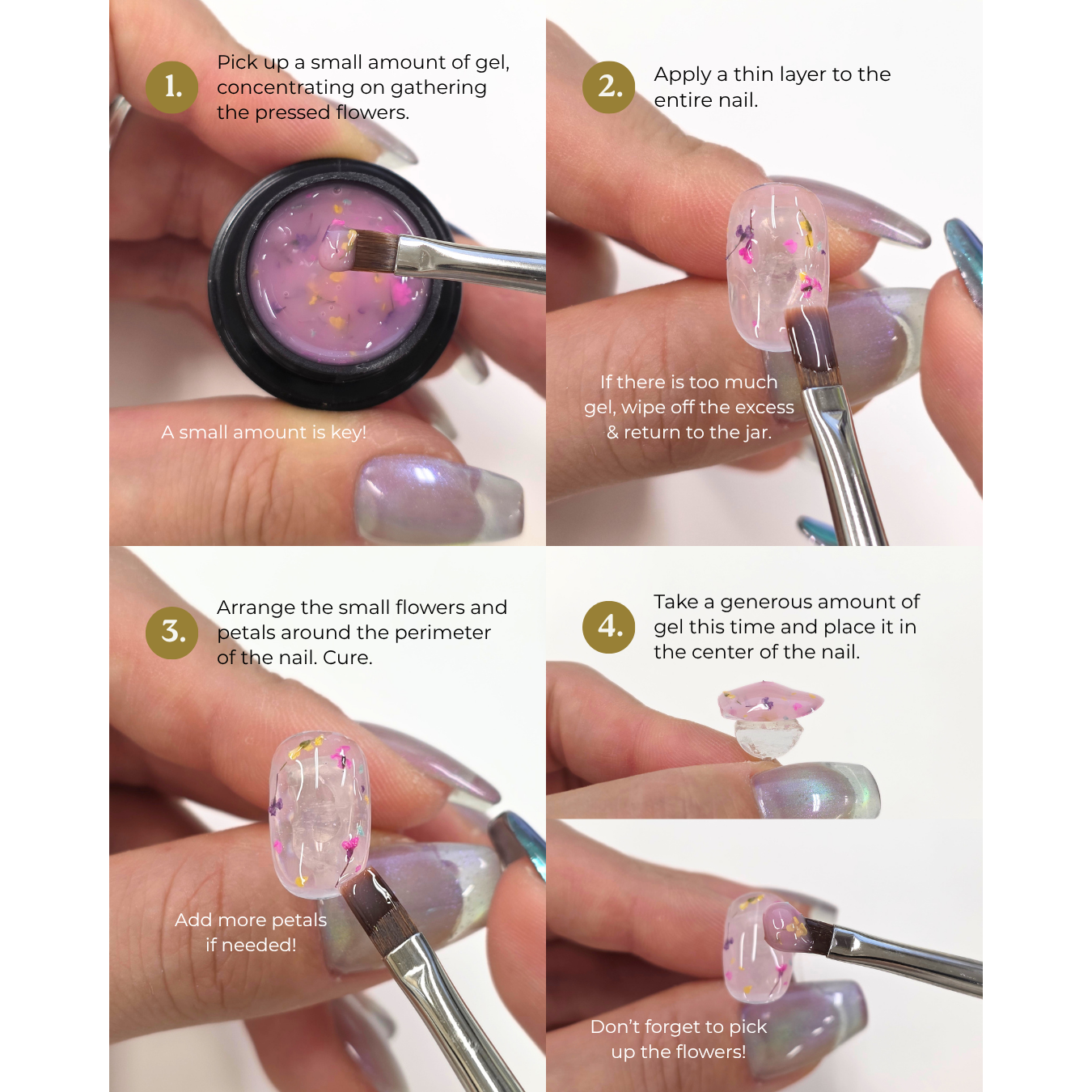 K- Botanical Flower Gel 6pc Series