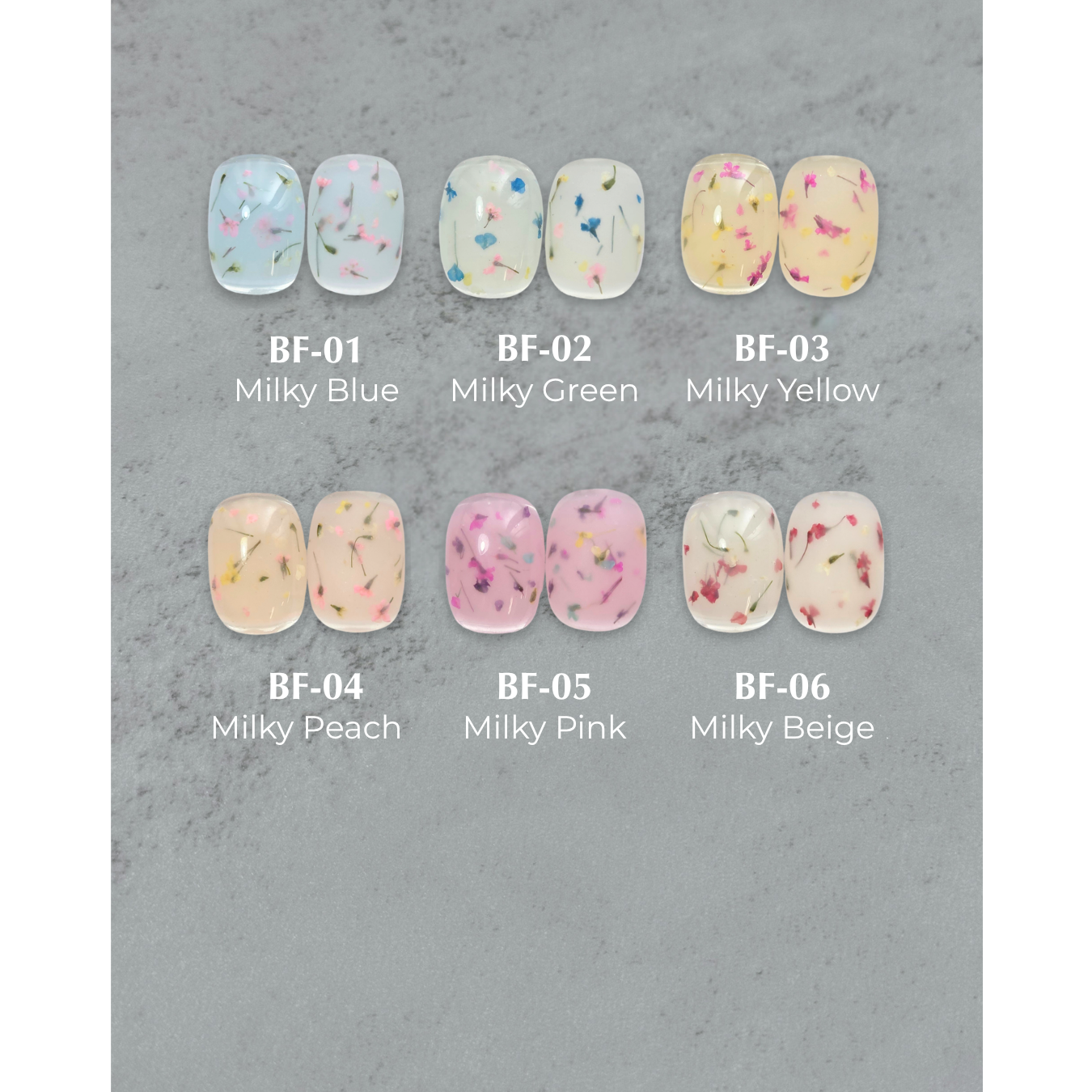 K- Botanical Flower Gel 6pc Series