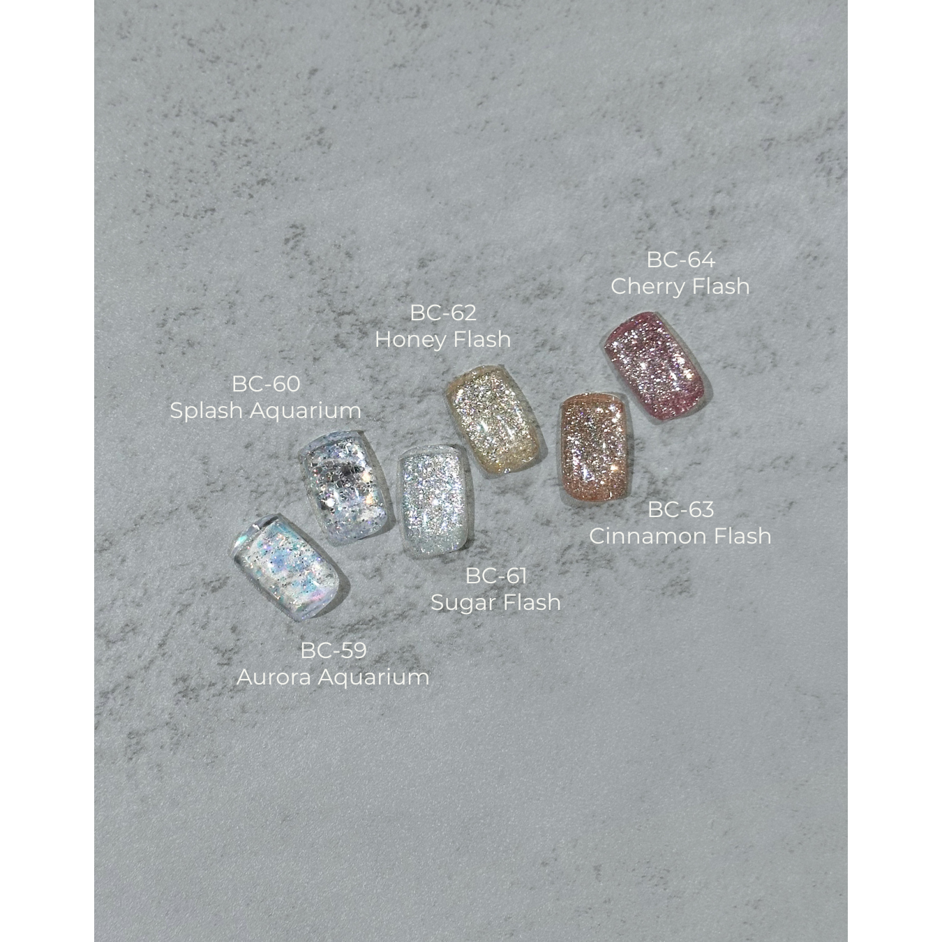K- BOTTLE 'N GO - 6pc Flash Glitter Collection (59-64)