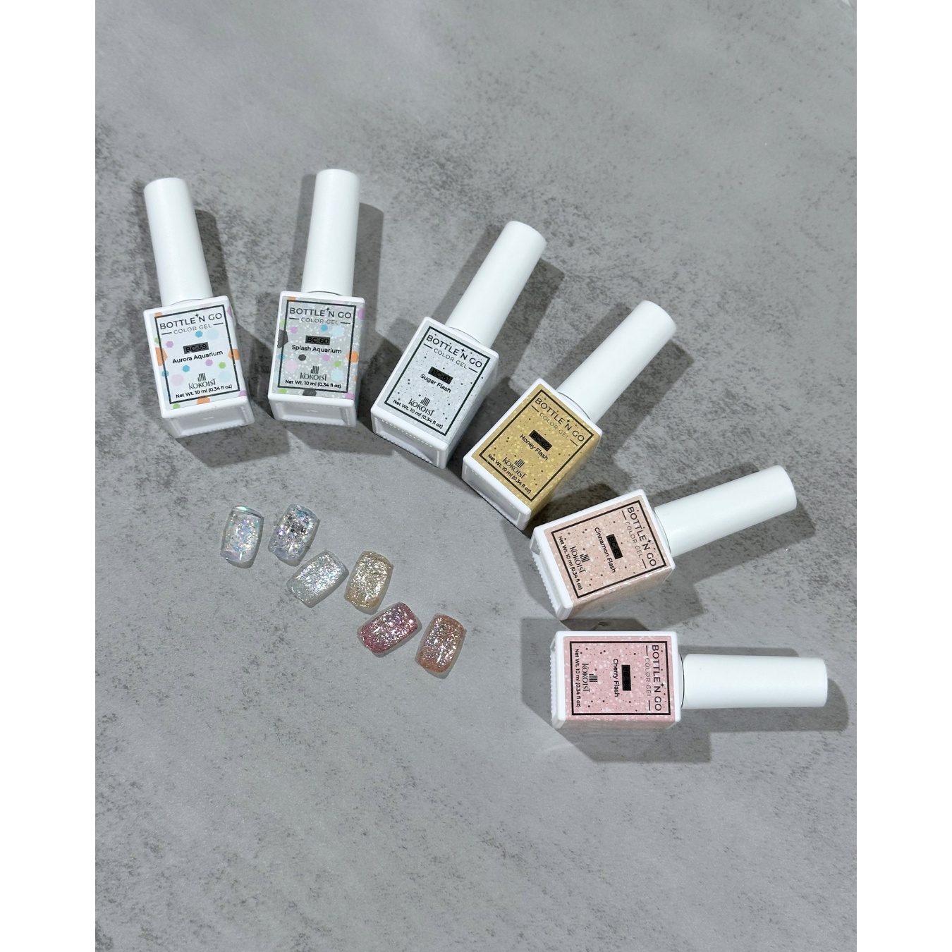K- BOTTLE 'N GO - 6pc Flash Glitter Collection (59-64)