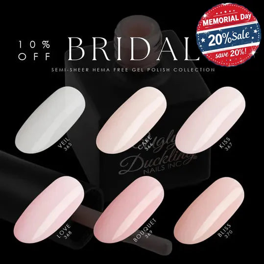 UD Gel Polish - Bridal Collection 6pk (#365-370)-Gel Polish-UGLY DUCKLING-Gel Essentialz