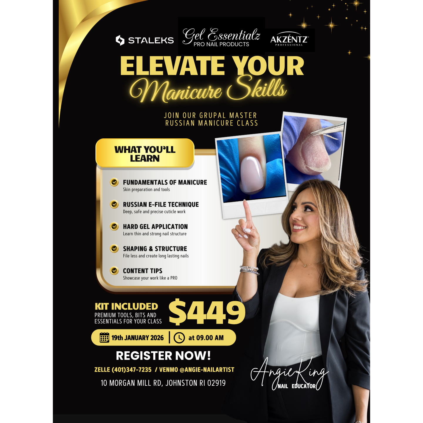 Elevate Your Manicure Class Deposit -  January 19, 2026
