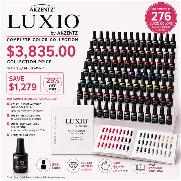 ☆最終セール☆VETRO ミキジェル LOTS OF LOVE カラーチャート Akzentz Luxio Complete Color Collection | 276 Luxio Gel Colors