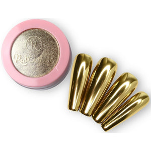 RI- Champagne Metallic Chrome Pigment-Pigments/Flakes/Chromes-Red Iguana LLC-Gel Essentialz