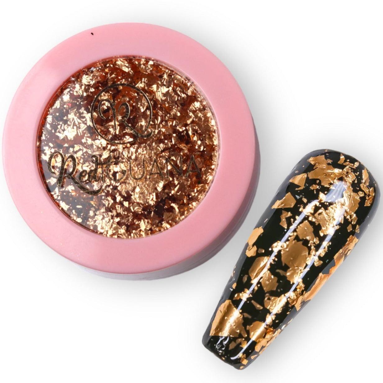 RI- Chrome Flakes Champagne-Pigments/Flakes/Chromes-Red Iguana LLC-Gel Essentialz