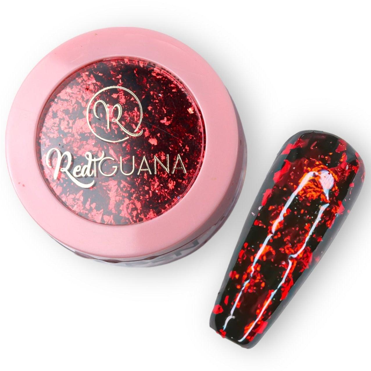 RI-  Chrome Flakes Red