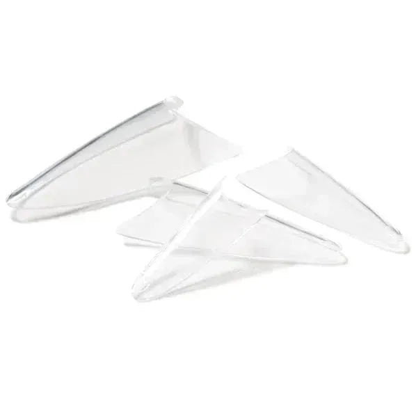Clear Stiletto Tip Kit, includes 40 of each size #1-10, 400 count.