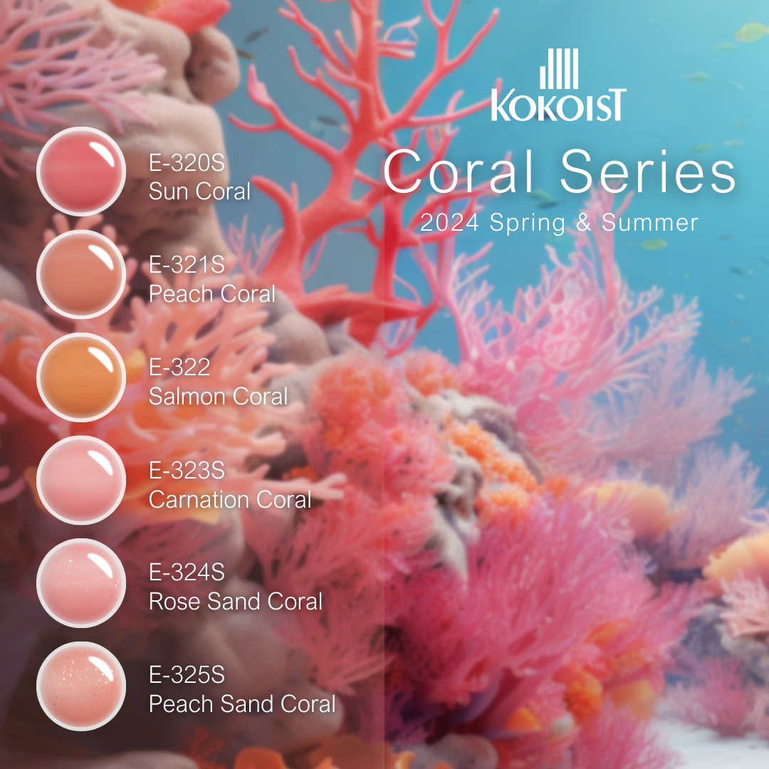 K- E-323S Carnation Coral  Color Gel 2.5g