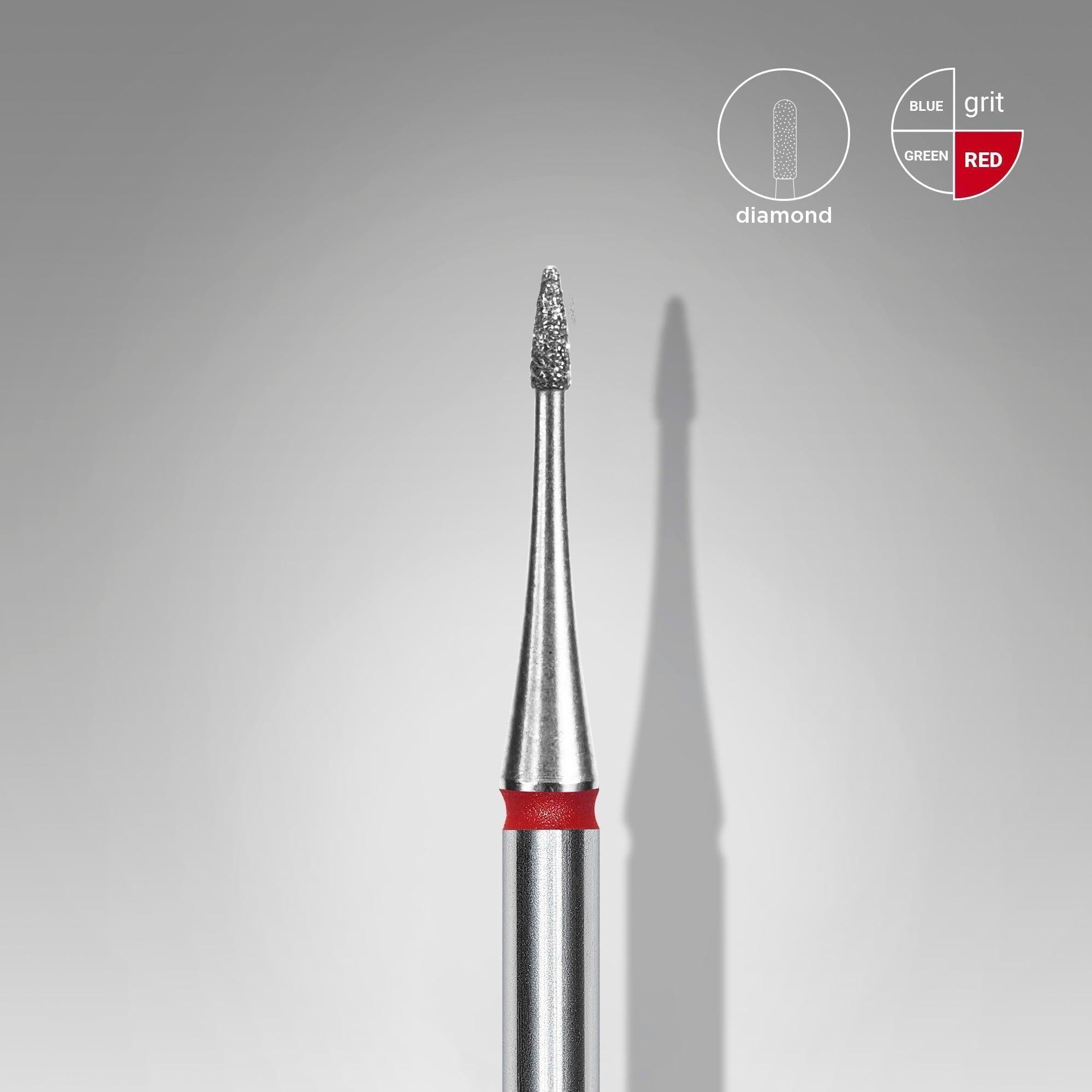 Staleks Diamond Bit - Flame Mini Red (F) 1 / 3mm (355)-Drill bit-STALEKS PRO-Gel Essentialz