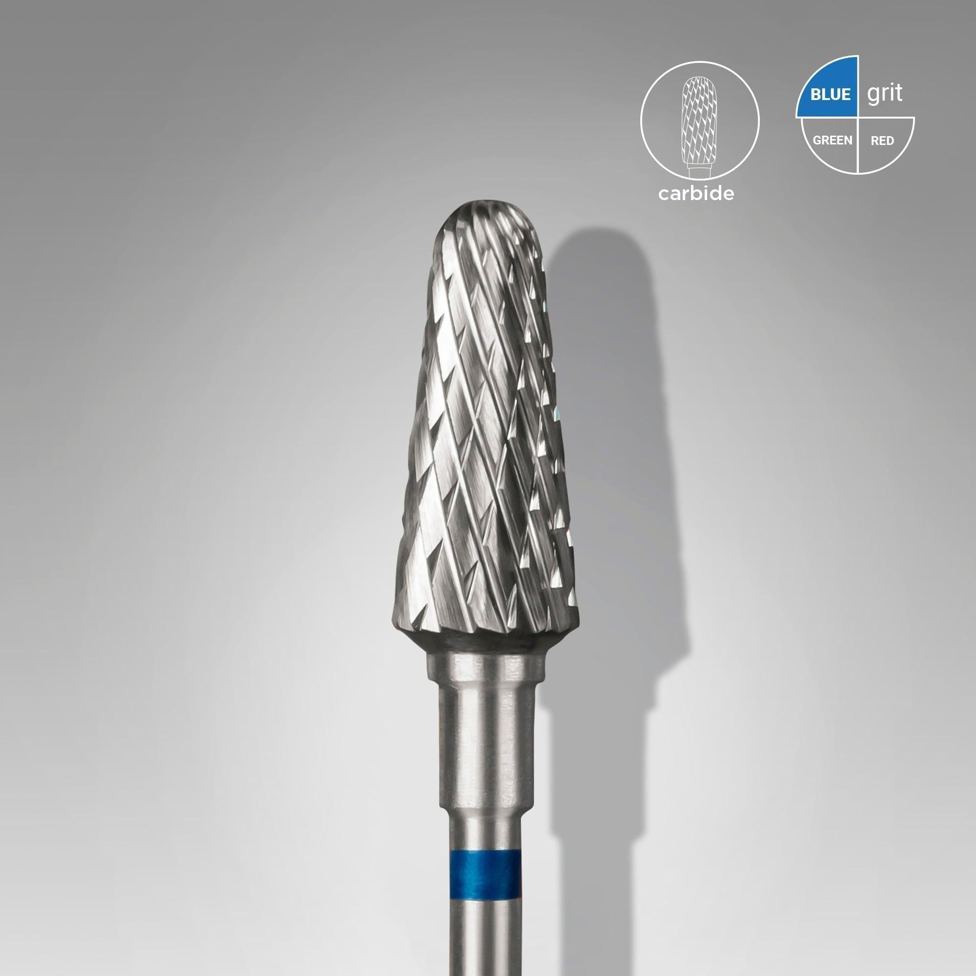 Staleks Carbide Bit - Frustum Blue (M) 6 /14mm (442)-Drill bit-STALEKS PRO-Gel Essentialz