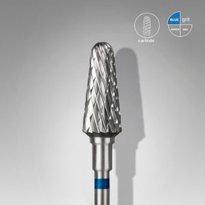 Staleks Carbide Bit - Frustum Blue (M) 6 /14mm (442)-Drill bit-STALEKS PRO-Gel Essentialz