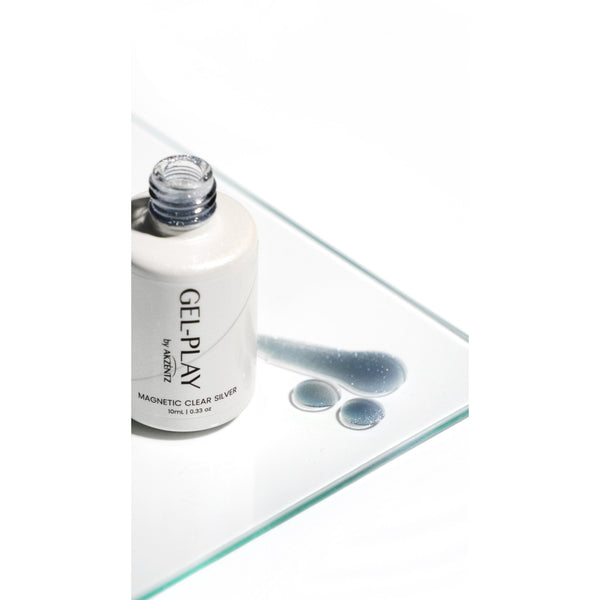 Vendor] Gel Play Magnetic Clear Silver GP040 | Gel Essentialz