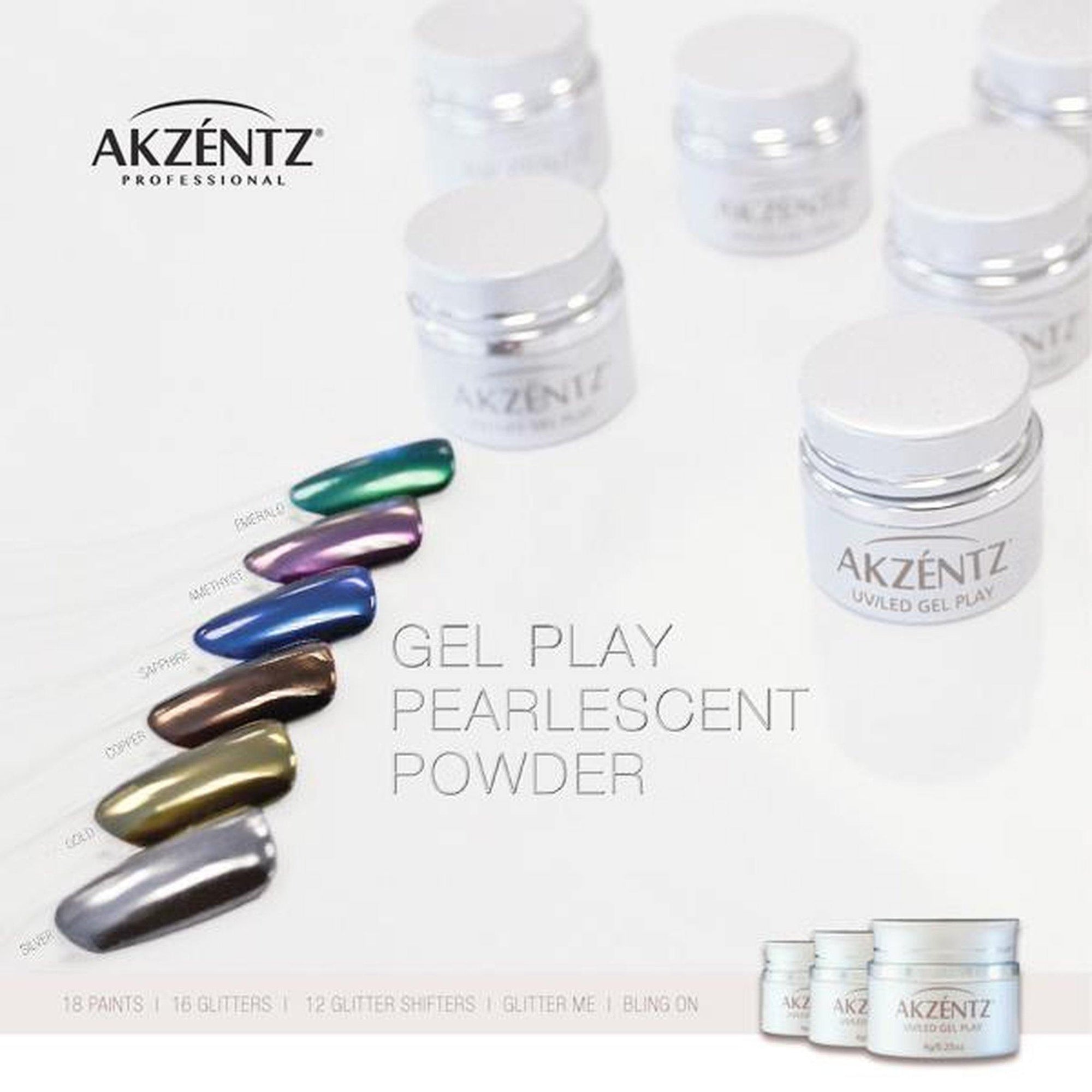 Gel Play Pearlescent Powder Set