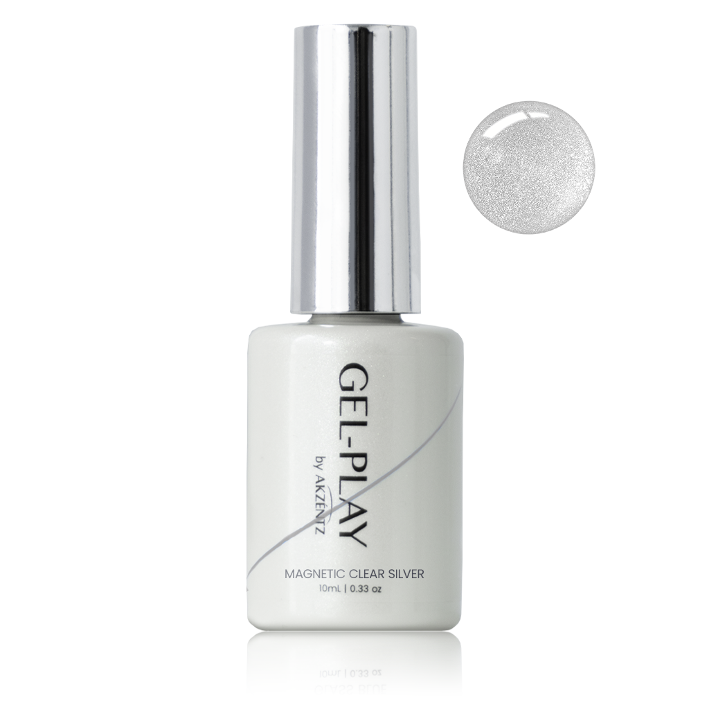 Gel Play Magnetic Clear Silver-Gel Play, Shop Akzentz Gel Play, Gel Play Paints-Akzentz-Gel Essentialz