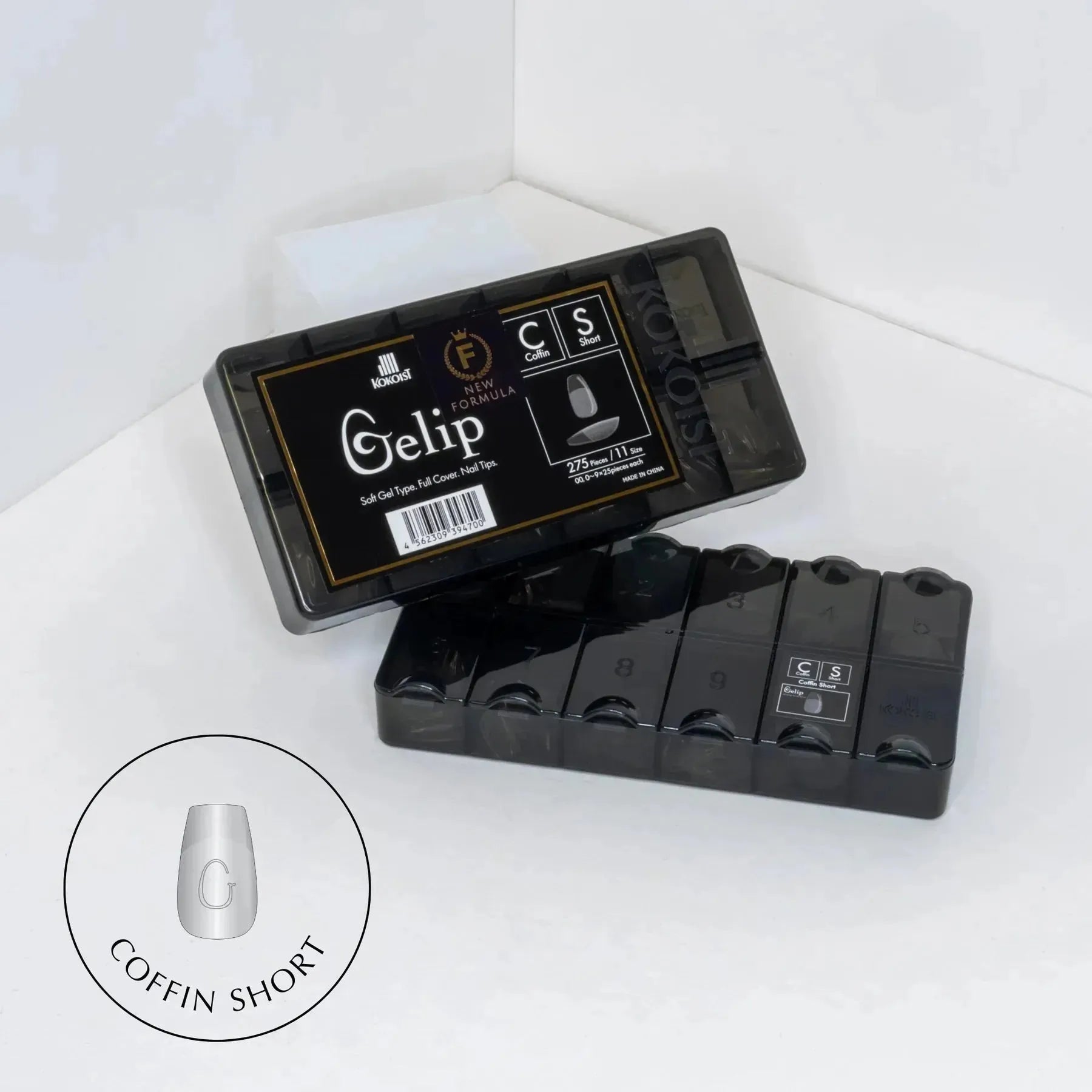 Gelip Extensions - Coffin Short 275pc (NEW FORMULA)