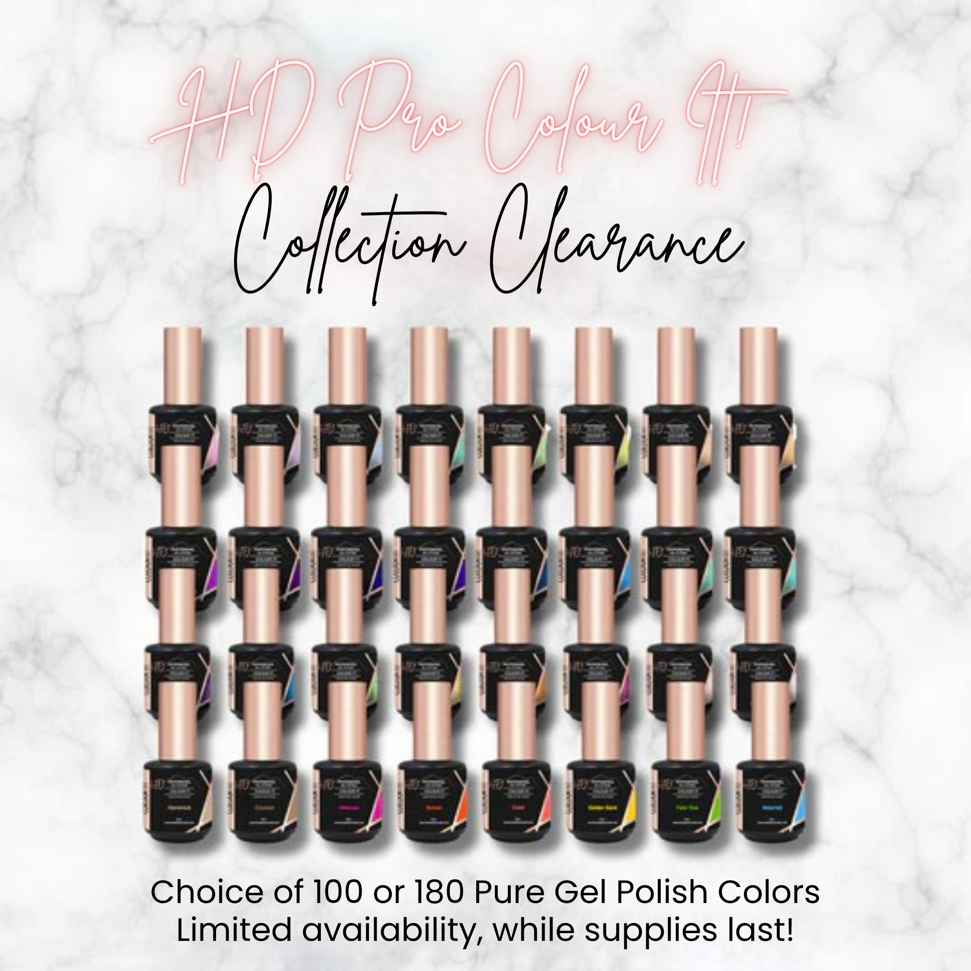 HD Colour it! Gel Polish Mystery Collection *Clearance Sale*-HD PRO-180+ Gel Polish Colors-Gel Essentialz
