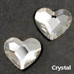 HEART FLATBACK - CRYSTAL