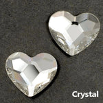 HEART FLATBACK - CRYSTAL
