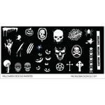 HALLOWEEN DESIGNS INVERTED  PF STAMPING PLATE 030 - Gel Essentialz