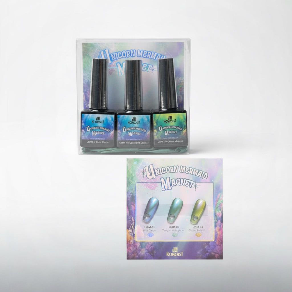 K- Unicorn Mermaid Magnet 3pc Set