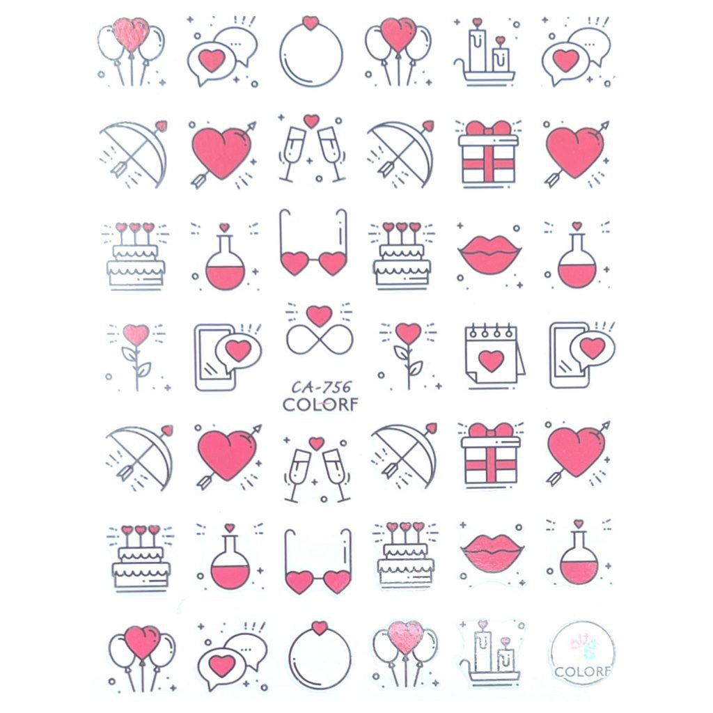 Pasties Decals - Simple V-Day