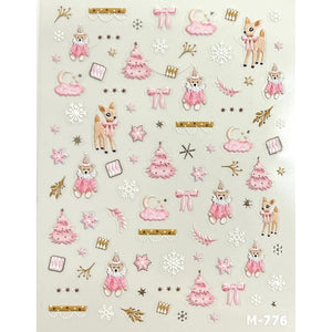 Pasties Decals - Pink Christmas-Nail Art-Profiles-Gel Essentialz