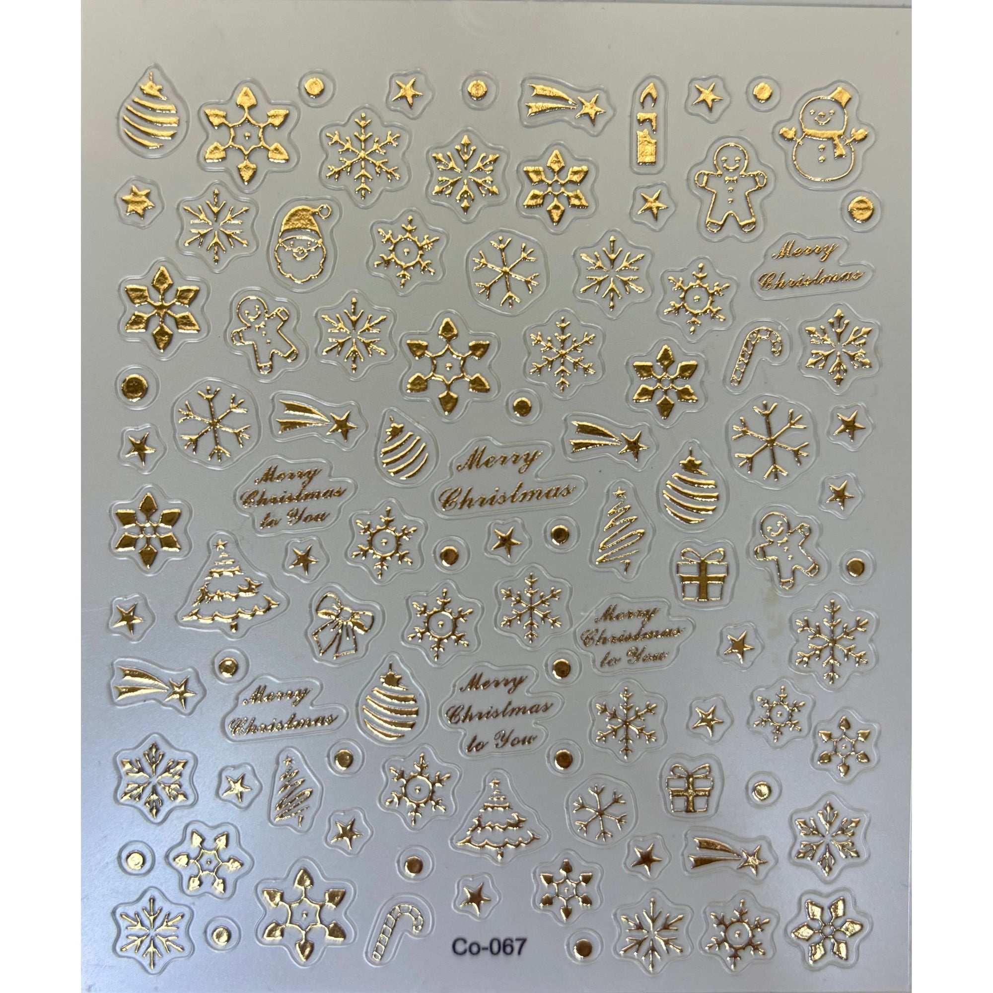 Pasties Decals - Gold Christmas