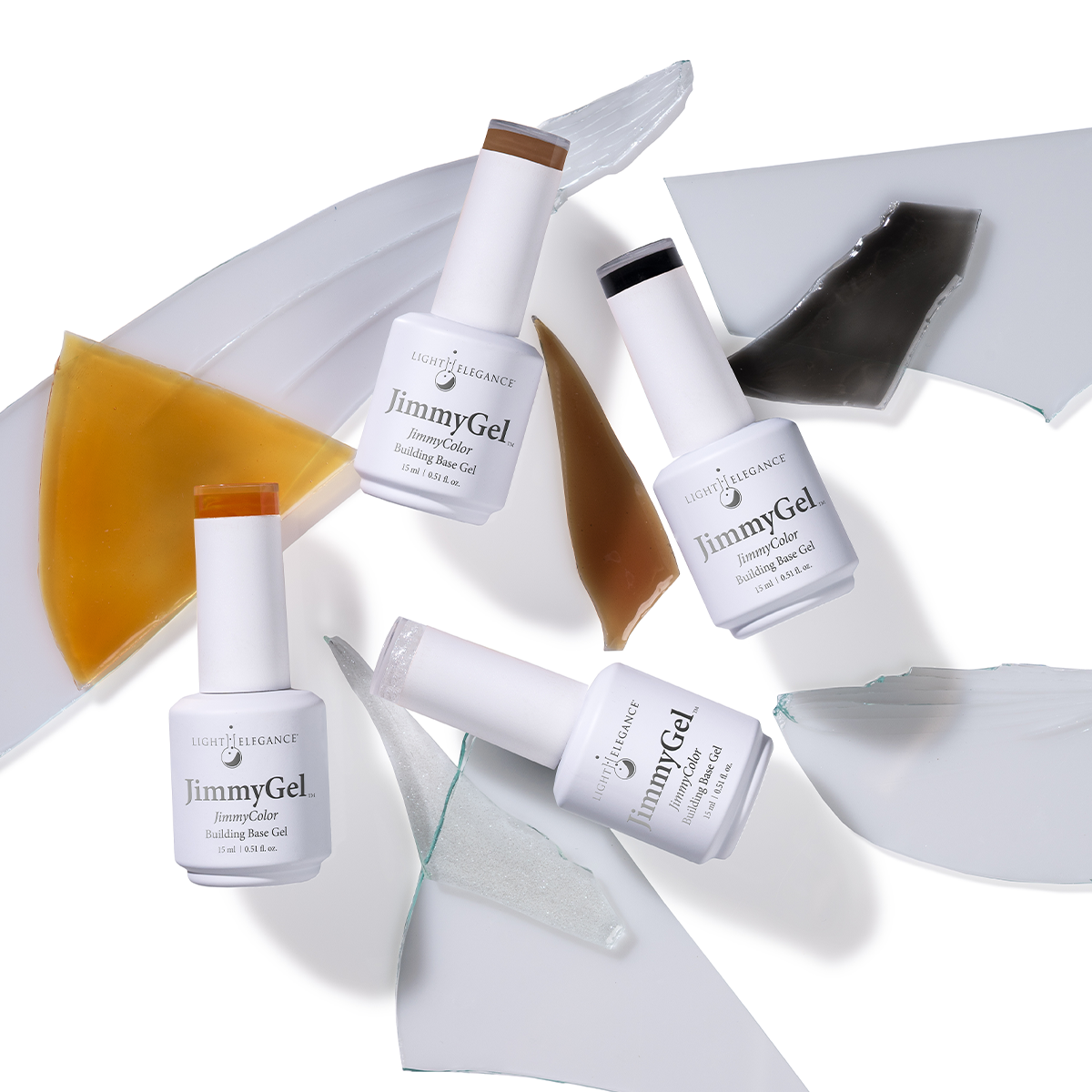 Sheer Sparkle JimmyGel, Soak-off Building Base, 15 ml