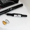 K- 4 Chrome Pen W Gold Metal x Silver Metal