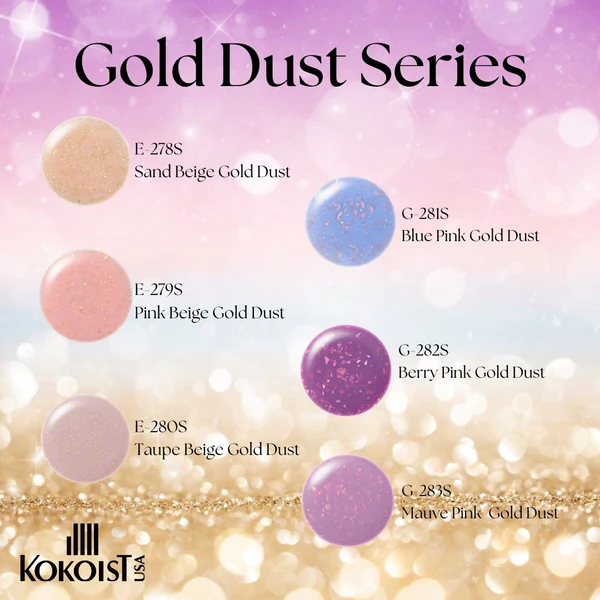 Vendor] K- Gold Dust Series E278-G283 | Gel Essentialz