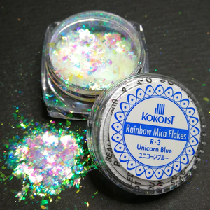K- R-3 Rainbow Mica Flakes Unicorn Blue