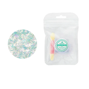 K- R-4 Rainbow Mica Flakes Unicorn Green