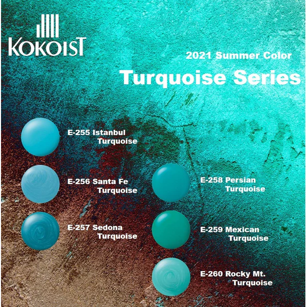 no.136 夜露のBlue turquoise K-Turquoise-Series-E255-