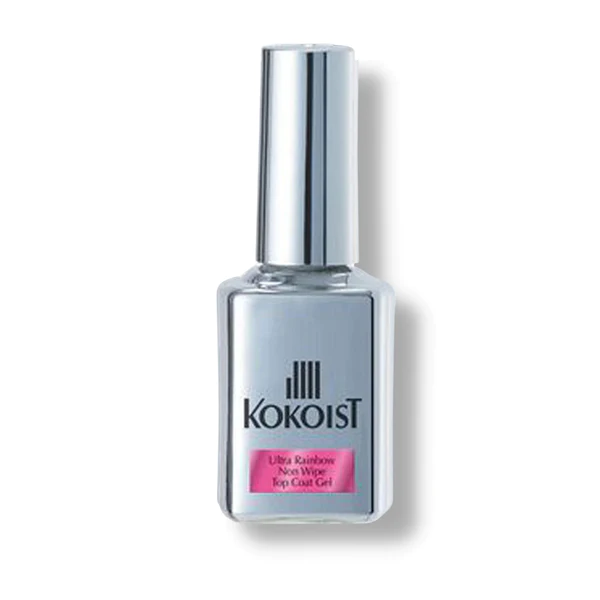 Vendor] K- Ultra Rainbow Non Wipe Top Coat Gel 15 mL K-8655 | Gel