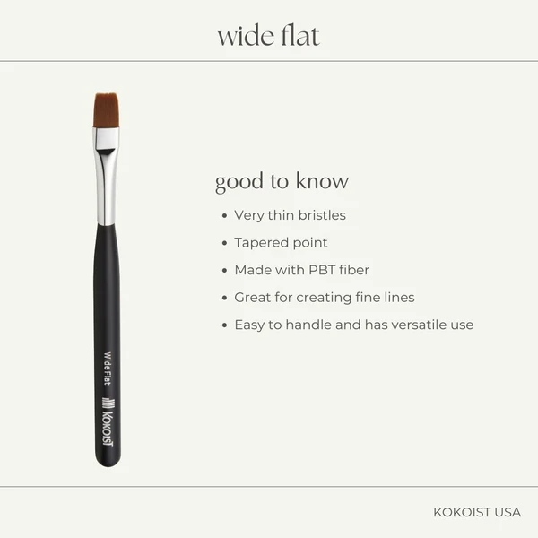 K- Wide Flat Brush