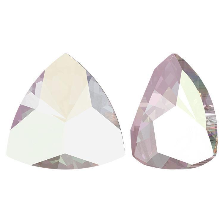 Kaleidoscope Triangle Fancy Stone - CRYSTAL AB 6X6.1MM 5PC