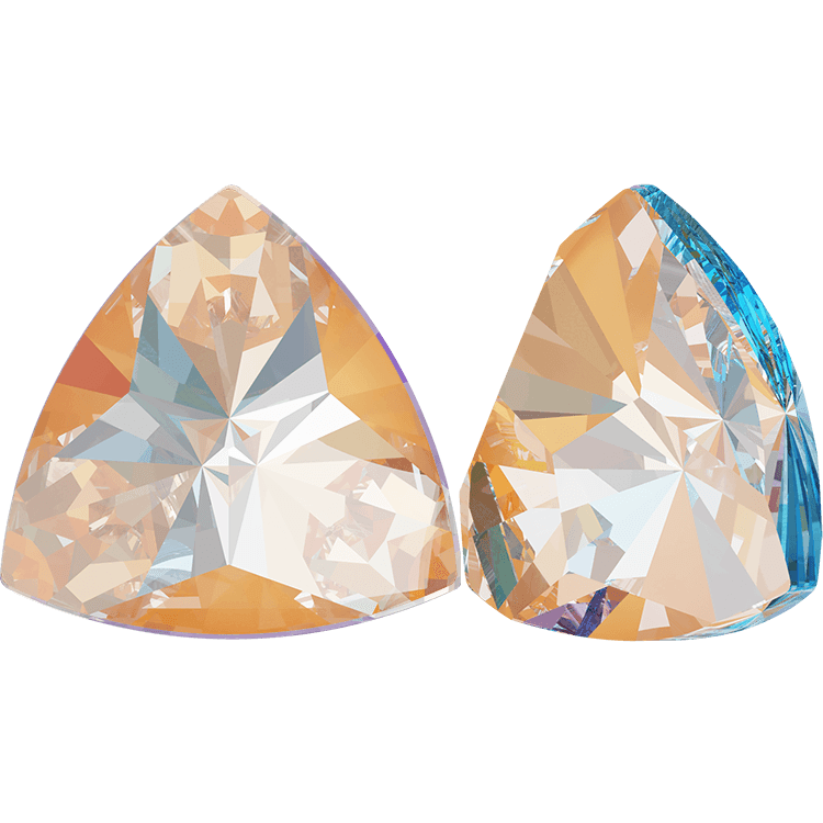 Kaleidoscope Triangle Fancy Stone - CRYSTAL PEACH DELITE 6X6.1MM 5PC