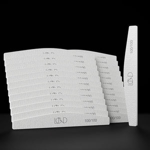 LGND Zebra Half Moon Files 100/100-Chaun Legend-4 pcs-Gel Essentialz