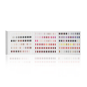 Set of 108 lip swatches on a white background