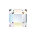 MINI SQUARE FLAT BACK - CRYSTAL AB